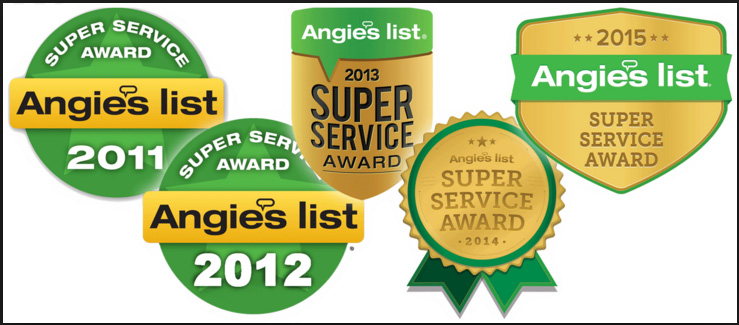 Angie's List 5 Years in a row!